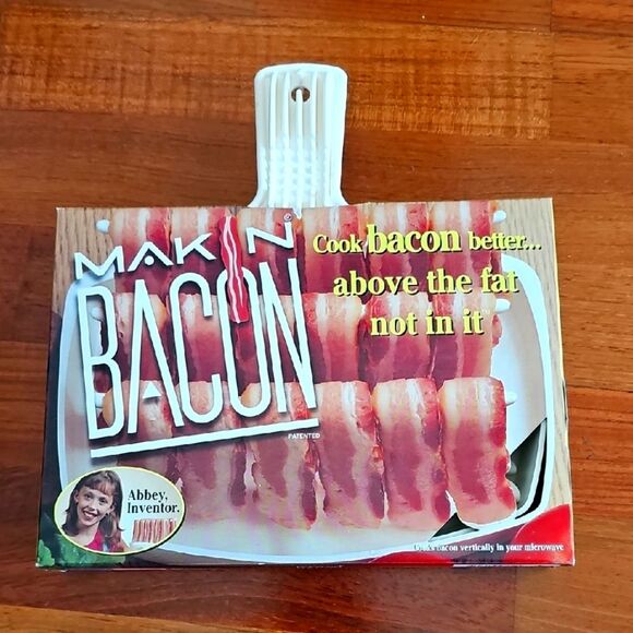 NEW Microwave Bacon Cooker - White - Picture 1 of 2